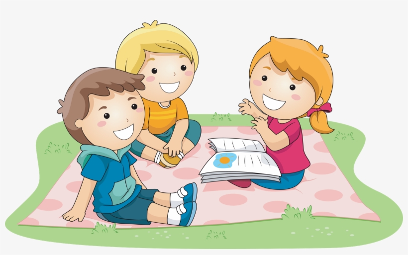 Png Hd Of Students Reading Transparent Hd Of Students - Story Telling Vector, transparent png #2677253