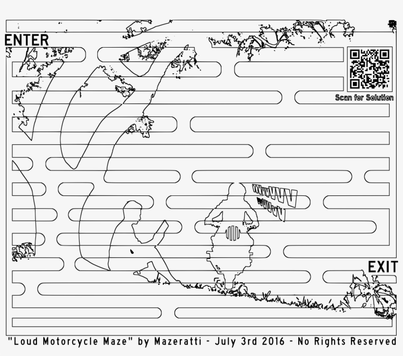 This Free Icons Png Design Of Loud Motorcycle Coloring, transparent png #2677755