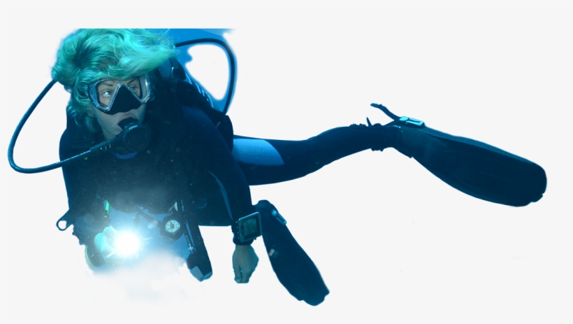 A Guy With Snowboard - Scuba Diving, transparent png #2678843