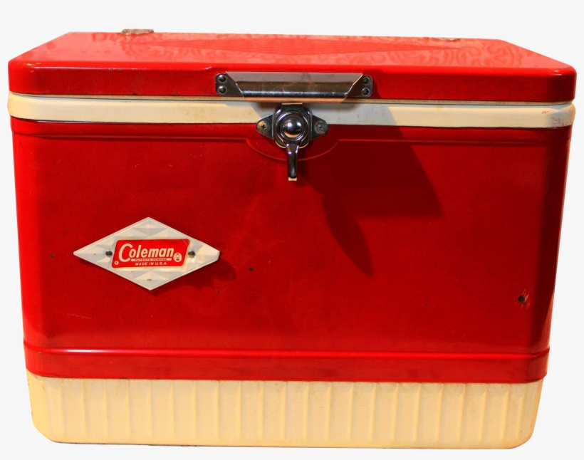 Vintage Coleman Cooler With Diamond Logo Found At Www - Cooler, transparent png #2679558