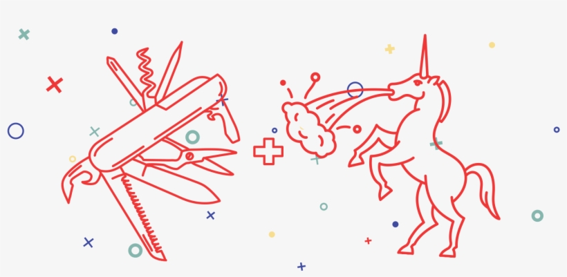 The Swiss Army Unicorn Dept - Illustration, transparent png #2680185