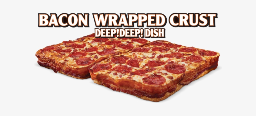 Little Caesars Has Not Only Topped Their Newest Pizza - Little Caesars Bacon Stuffed Crust, transparent png #2680674