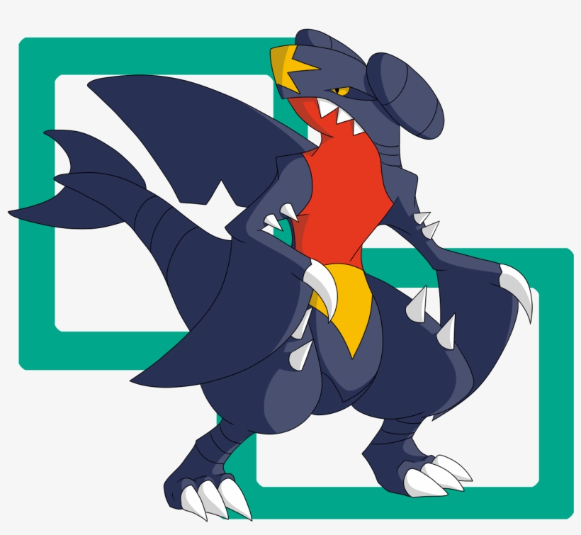 Garchomp - Cartoon, transparent png #2681232