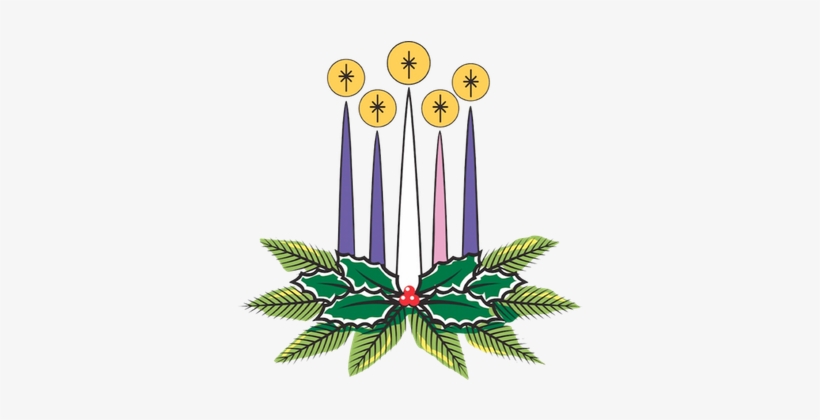 Advent Candles Clipart - Third Sunday Of Advent, transparent png #2681334