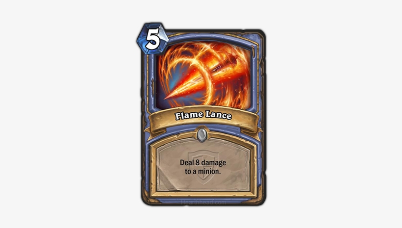 August Hearthstone Season Card Back - Flame Lance, transparent png #2681637