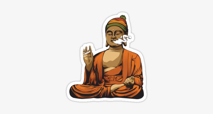 Buddha Smoking A Blunt By Bryants - Buddha Smoking A Blunt, transparent png #2681680