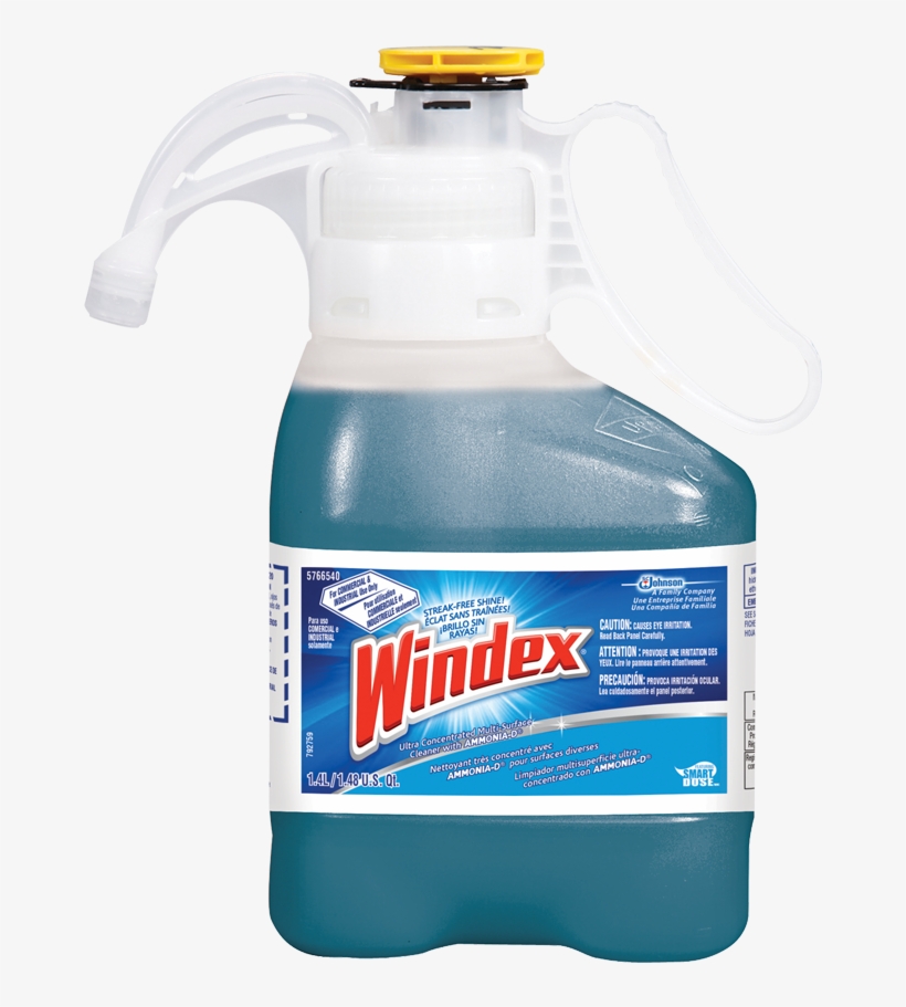 Windex® Glass & Multi-surface Cleaner With Ammonia - S C Johnson 12207 Windex Gallon Pro Refill (1.32 Gallons), transparent png #2681965