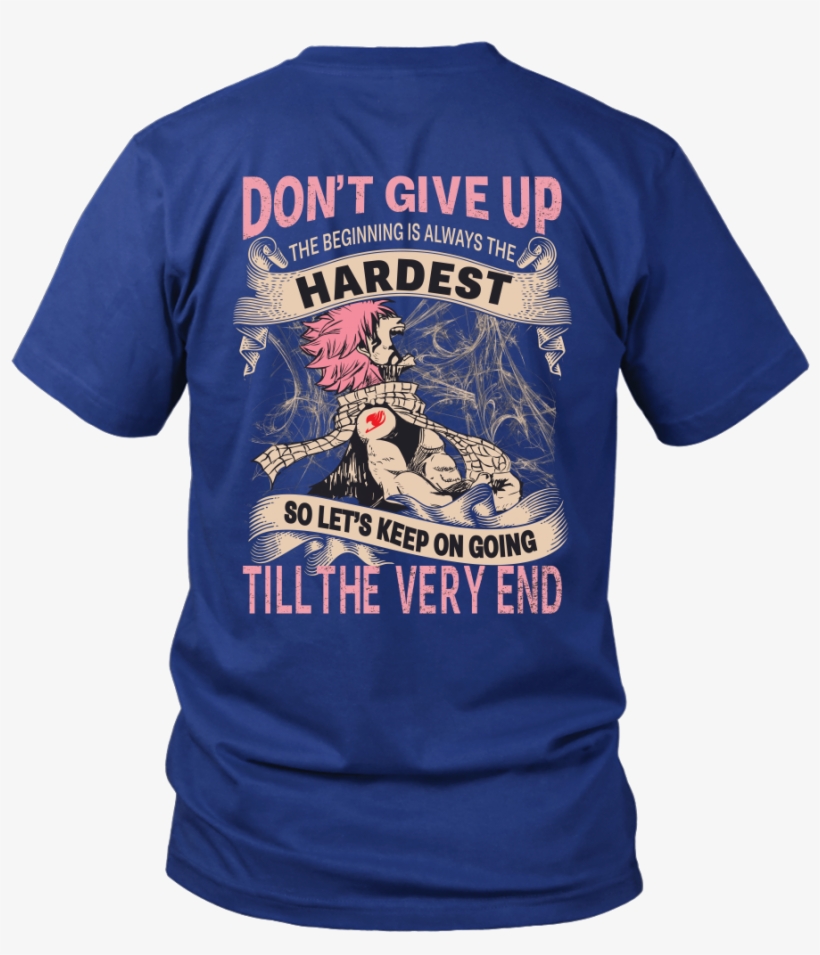 Don't Give Up Natsu Dragneel - Bowling Shirt Design V Neck, transparent png #2682070