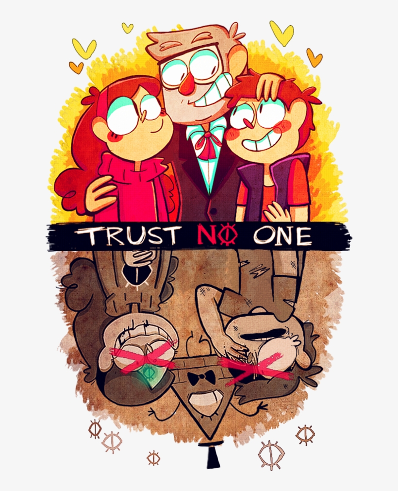 1 Trust No One Mabel Pines Dipper Pines Grunkle Stan - Trust You Trust No One Gravity Falls, transparent png #2682540