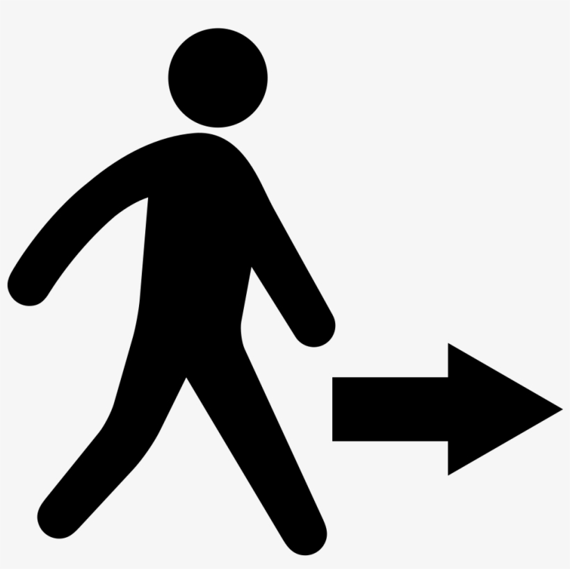 Man Walking Towards Right Direction Comments - Internally Displaced Person Icon, transparent png #2682717