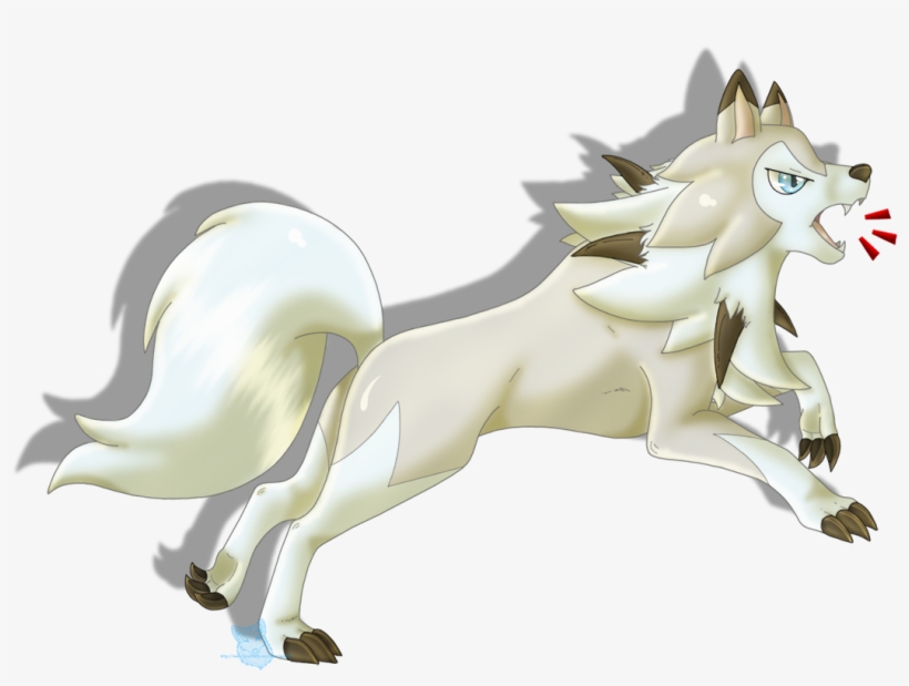 Rockruffs Evoled Form - Cartoon, transparent png #2682885