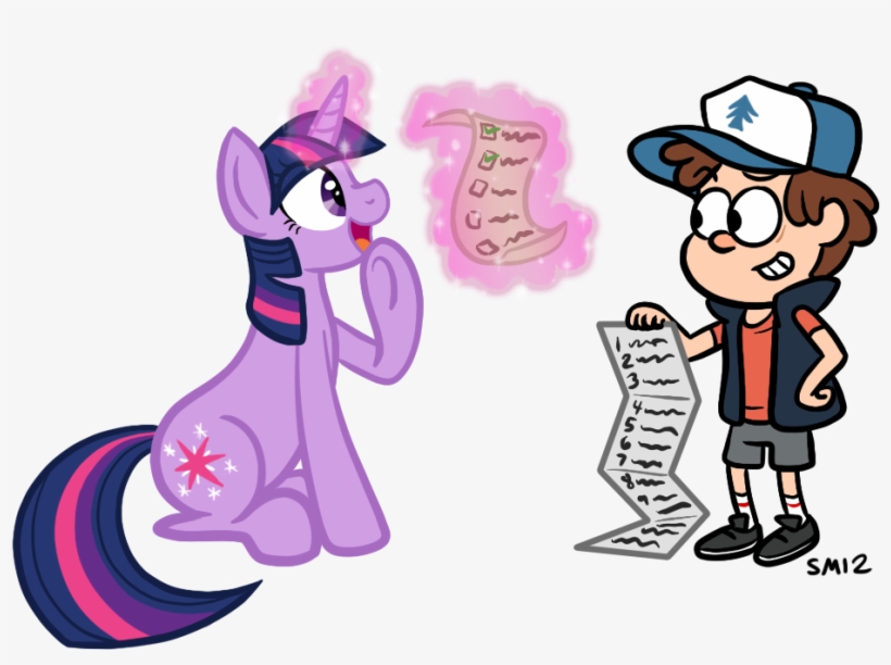 Serenamidori, Checklist, Crossover, Dipper Pines, Double - Twilight Sparkle And Dipper Pines, transparent png #2682980