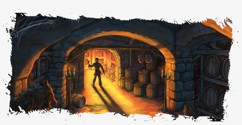 Brynn Leads The Keepers Down To The Stairs Once More - Hero-u: Rogue To Redemption, transparent png #2683895