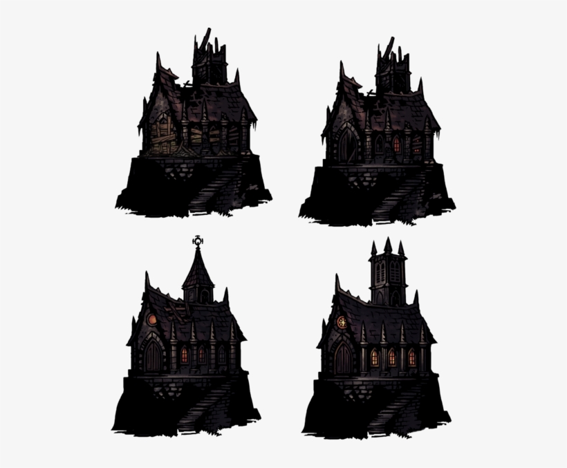 Abbey , Abbey Progression - Darkest Dungeon Hamlet Progression, transparent png #2683992