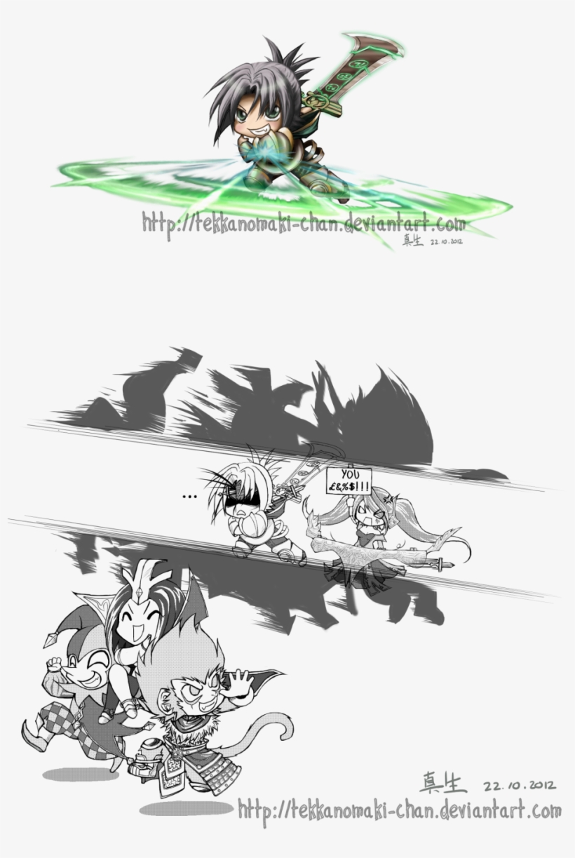 League Of Legends,лига Of The - League Of Legends Funny Comic Riven, transparent png #2684048