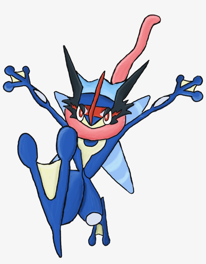 Gekk Uga Ash Greninja Strikes Silently Png Greninja - Cartoon, transparent png #2684089