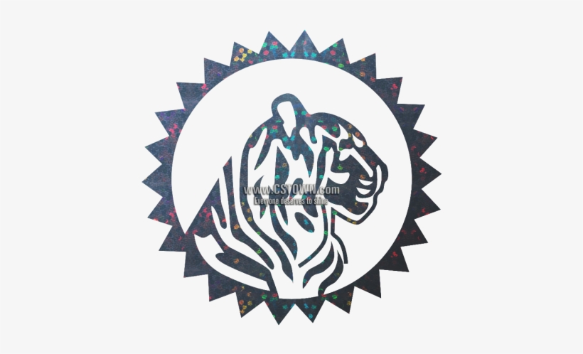 Hologram Tiger Hotfix Transfer For T Shirt - Bangladesh Small & Cottage Industries Corporation, transparent png #2684637