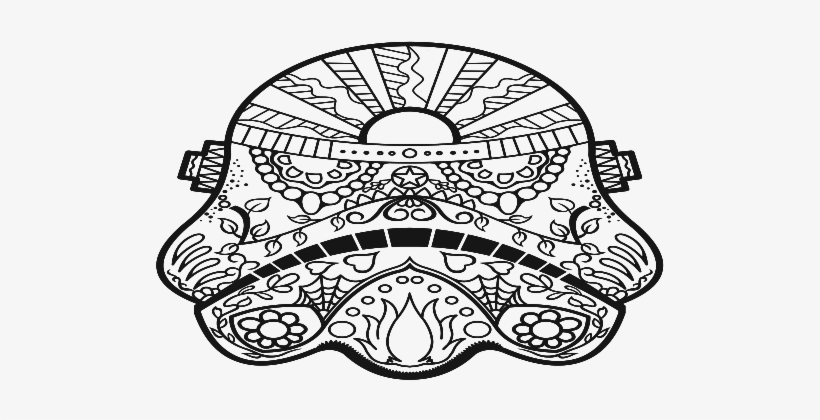 Day Of The Dead Star Wars Coloring Pages Book Free Transparent Png Download Pngkey