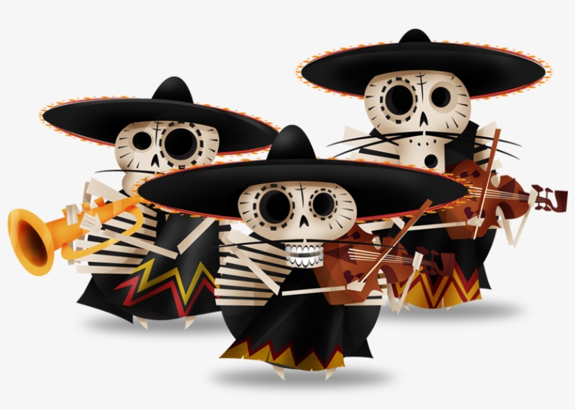 Day Of The Dead Clipart Skeleton - Viva Calaca, transparent png #2684866