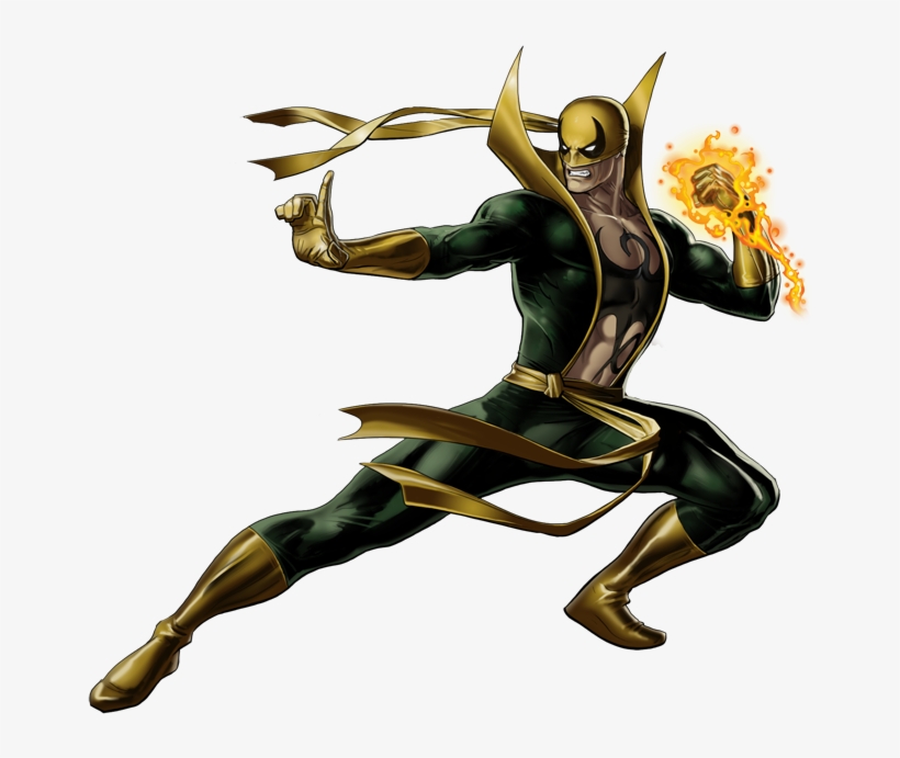 Iron Fist Right Portrait Art - Iron Fist Comic Png, transparent png #2685102