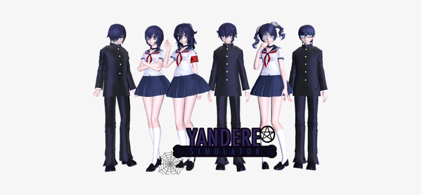 Photo - Yandere Simulator Club Members, transparent png #2685176