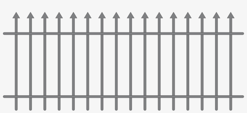 Iron Fence Vector - Fence Vector Png, transparent png #2685597