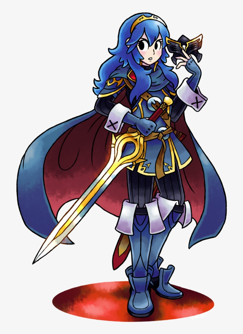 Jpg Royalty Free Stock Bayonetta Transparent Lucina - Mario Fire Emblem Style, transparent png #2685752