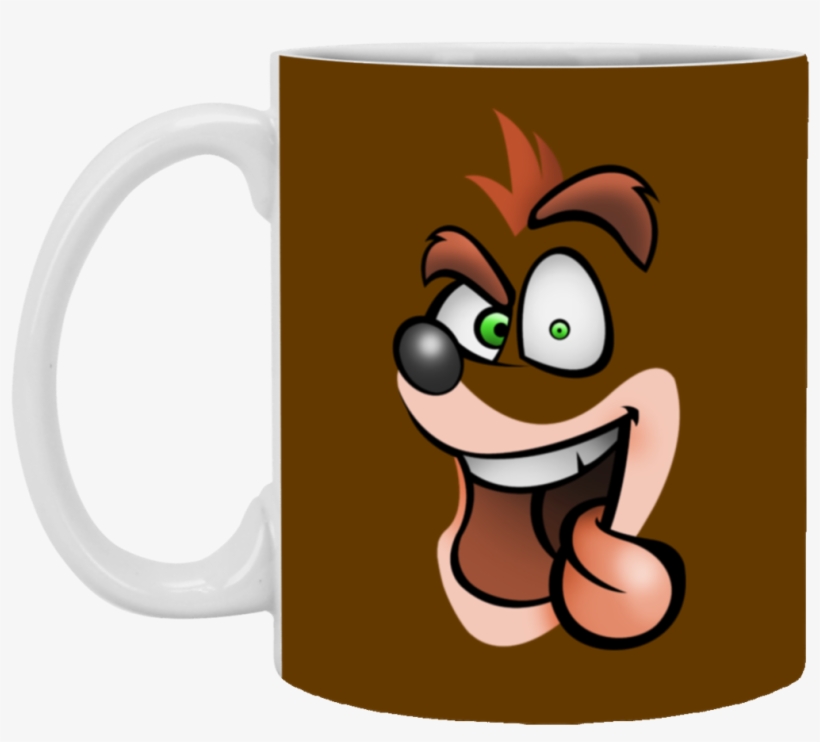 Crash Bandicoot Mug Cup Gift Superdesignshirt - Camisetas De Crash Bandicoot, transparent png #2686032