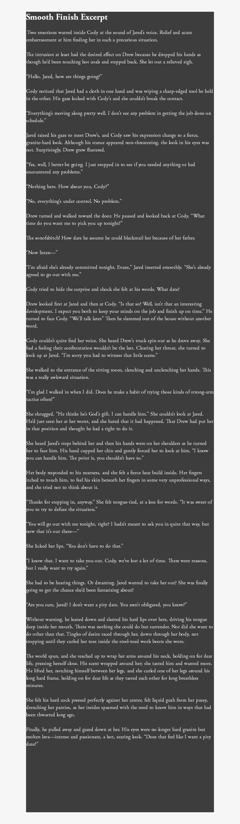 Smooth Finish Excerpt Two Emotions Warred Inside Cody - Wedding Crashers, transparent png #2686250