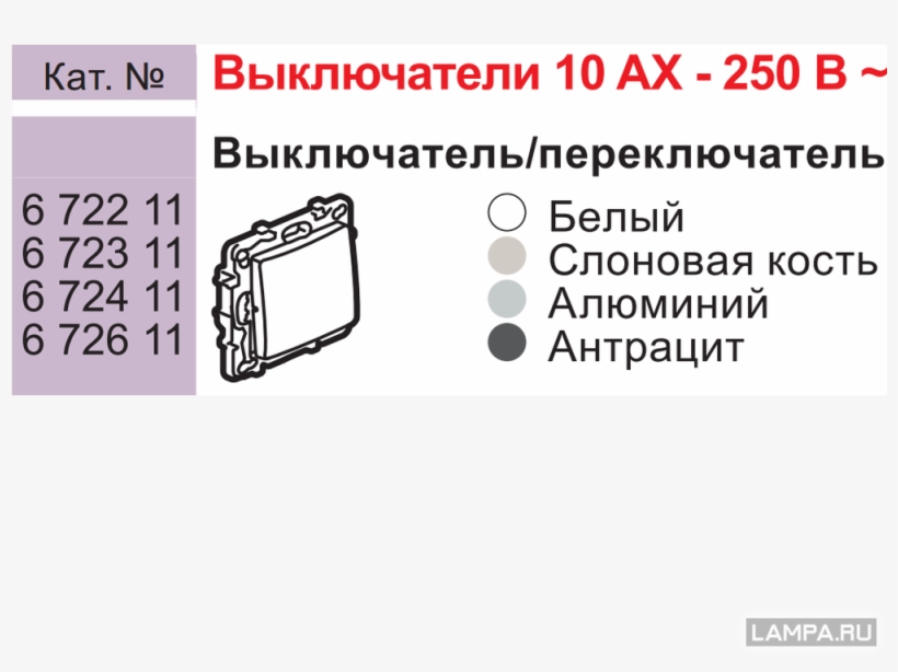 Сп Etika Plus Авт - Va-et-vient Niloé À Voyant Lumineux - 10a - Ivoire, transparent png #2686271