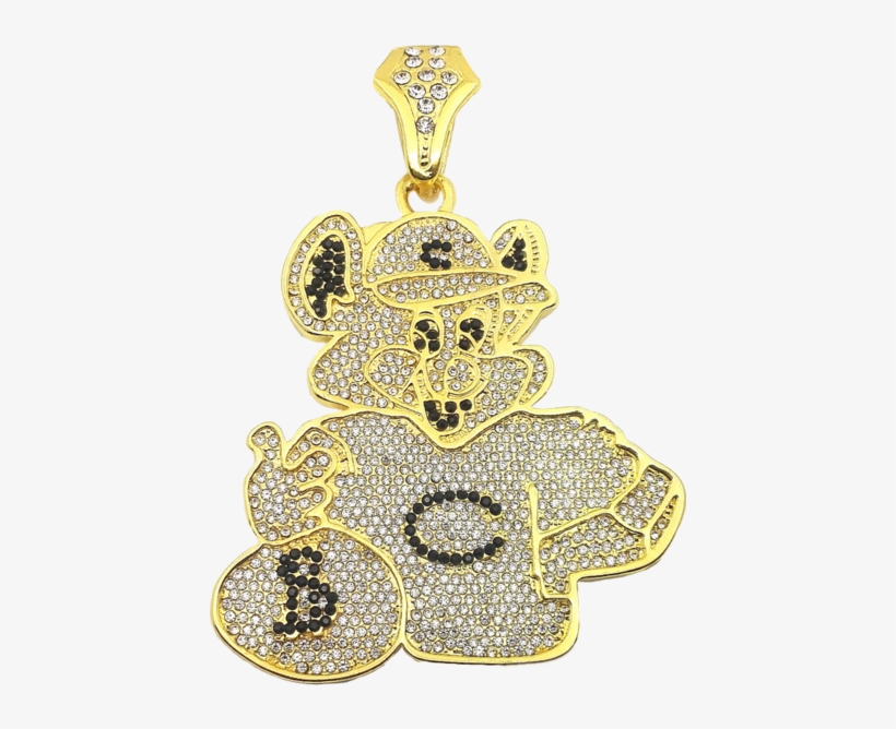 Share This Image - New Fashion Large Size Crystal Cartoon Bear Pendant, transparent png #2686272