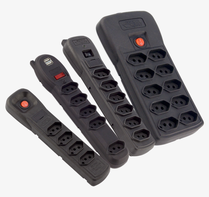 Imagem Filtro De Linha E Protetores - Filtro De Linha Forceline 4 Tomadas Bivolt Preto 5005, transparent png #2686733