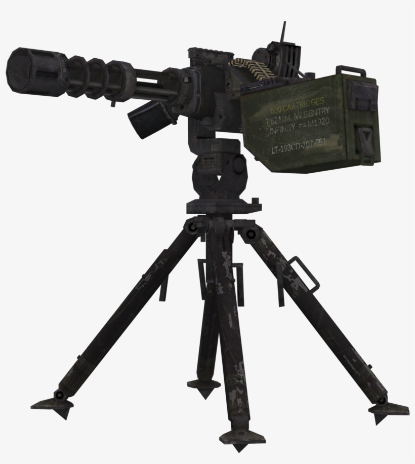 Graphic Black And White Stock Sentry Gun Call Of Duty - Call Of Duty: Modern Warfare 2, transparent png #2686756