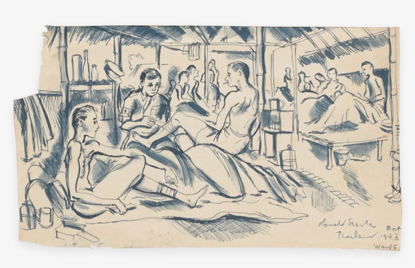 Ronaldsearle Ward5 October1943 Illustrationchronicles - Ronald Searle Drawings Tools, transparent png #2687167