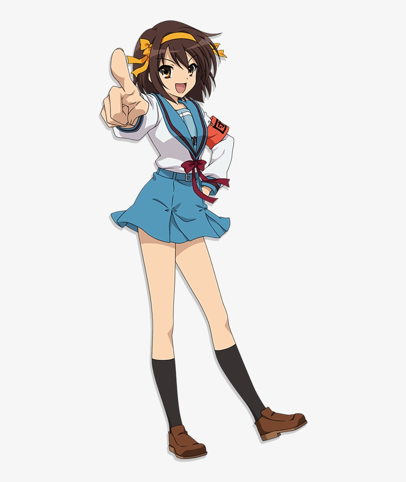 Haruhi Suzumiya - Haruhi Suzumiya Full Body, transparent png #2687217