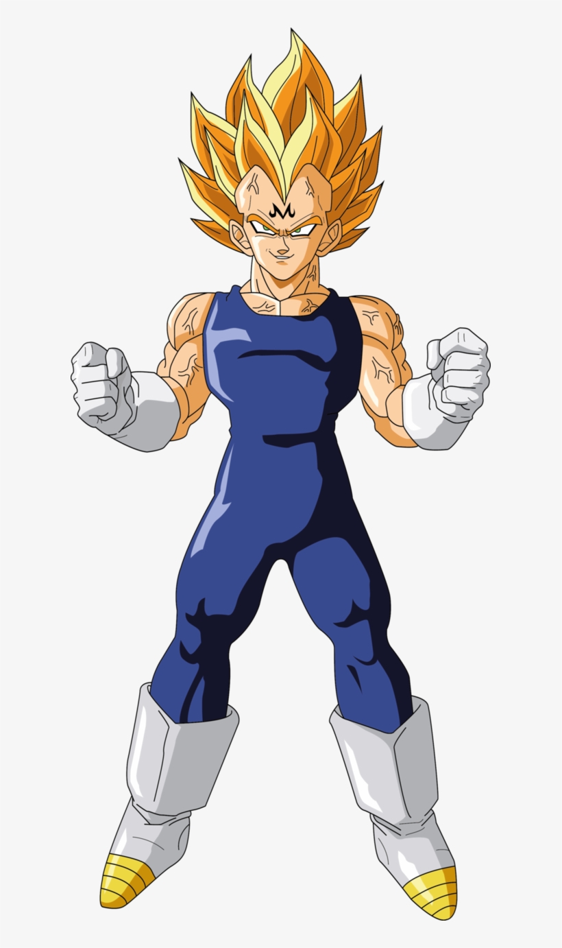 Majin Vegeta By Luigicuau10-d5li4de - Vegeta, transparent png #2687281