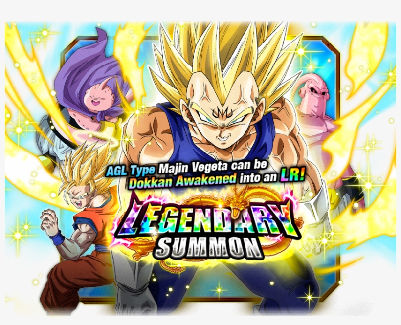 Majin Vegeta Legendary Summon - Vegeta, transparent png #2687343