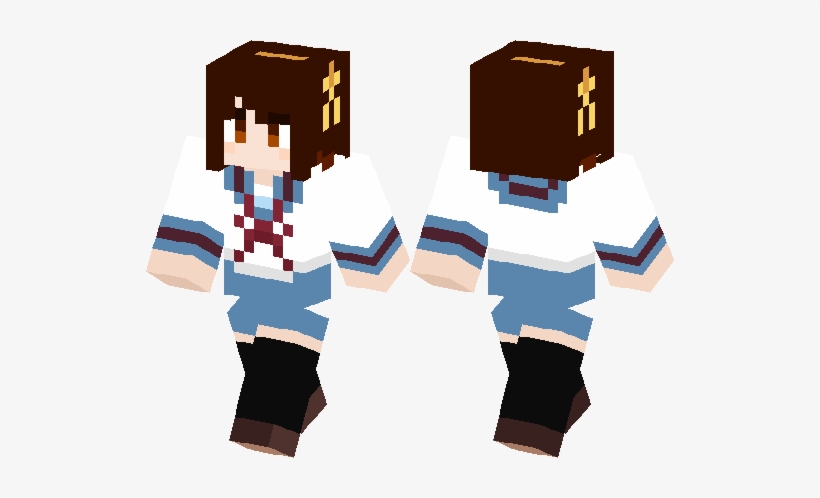 Minecraft Haruhi Skin, transparent png #2687443