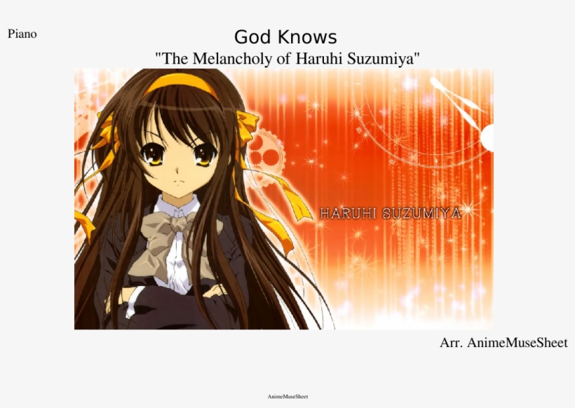 Print - Melancholy Of Haruhi Suzumiya, transparent png #2687496