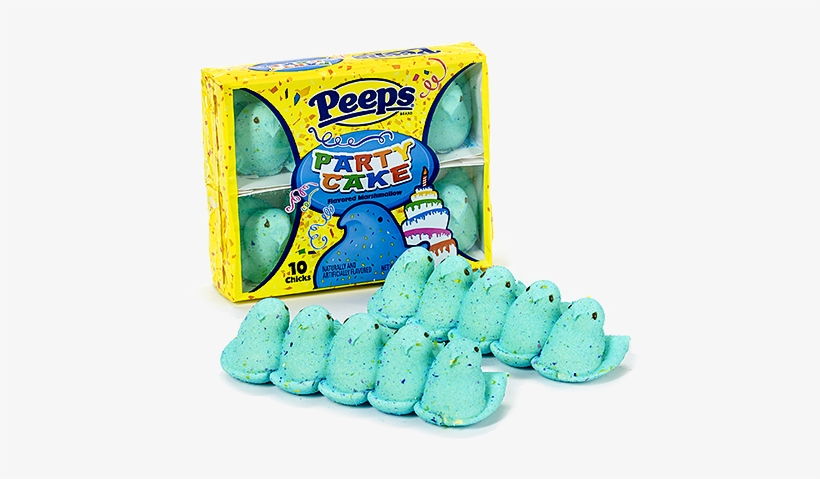 Peeps Party Cake Marshmallow Chicks 10 Pack For Fresh - Marshmallow Peeps Party Cake Chicks 10ct, transparent png #2687580
