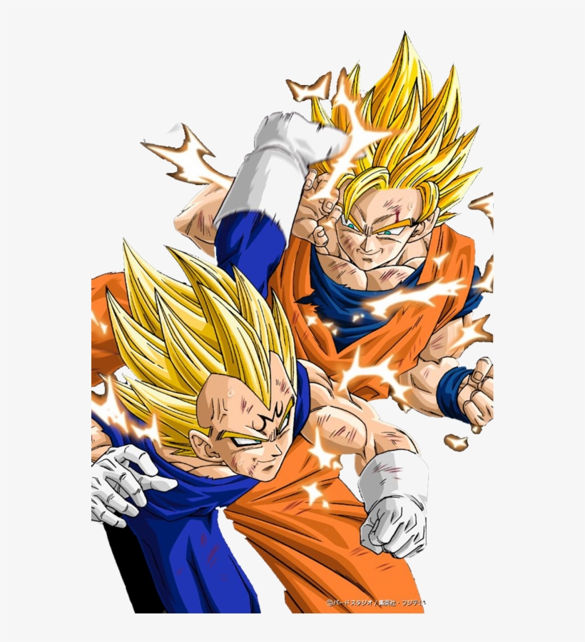 Goku Vs Vegeta Png - Goku Y Vegeta Ssj2 - Free Transparent PNG Download -  PNGkey