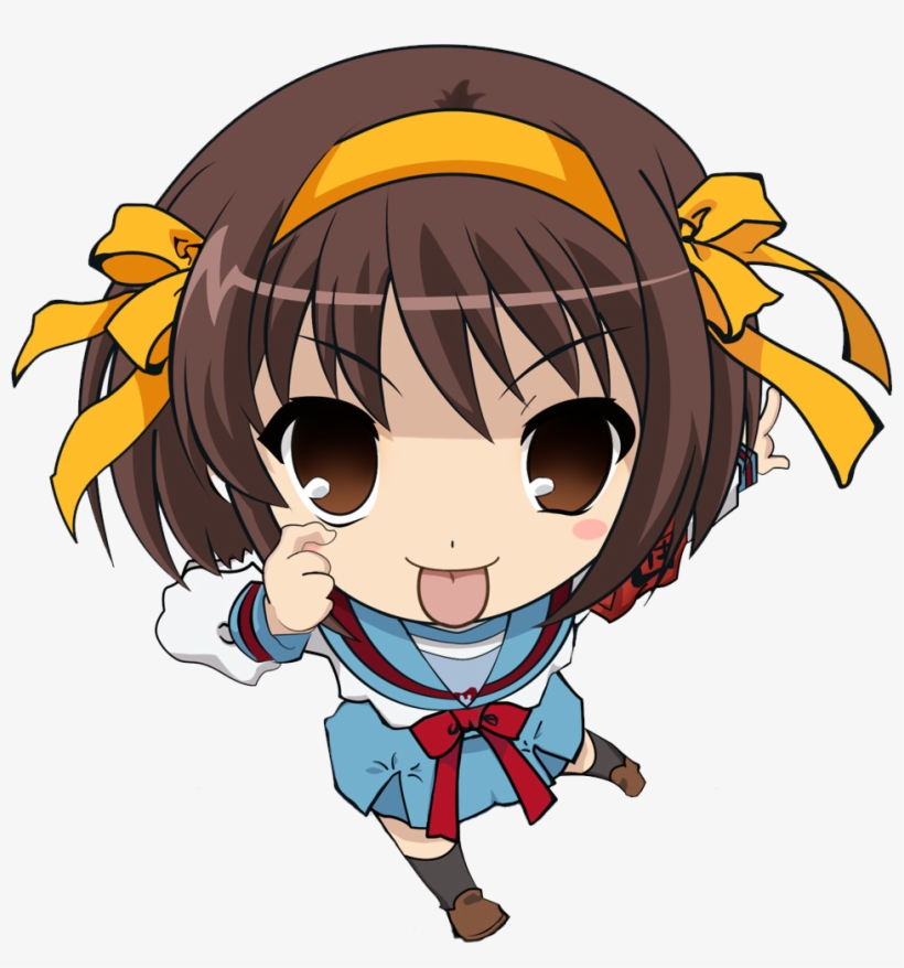 Original) Loading Suzumiya Haruhi - Haruhi Suzumiya Chibi, transparent png #2687642
