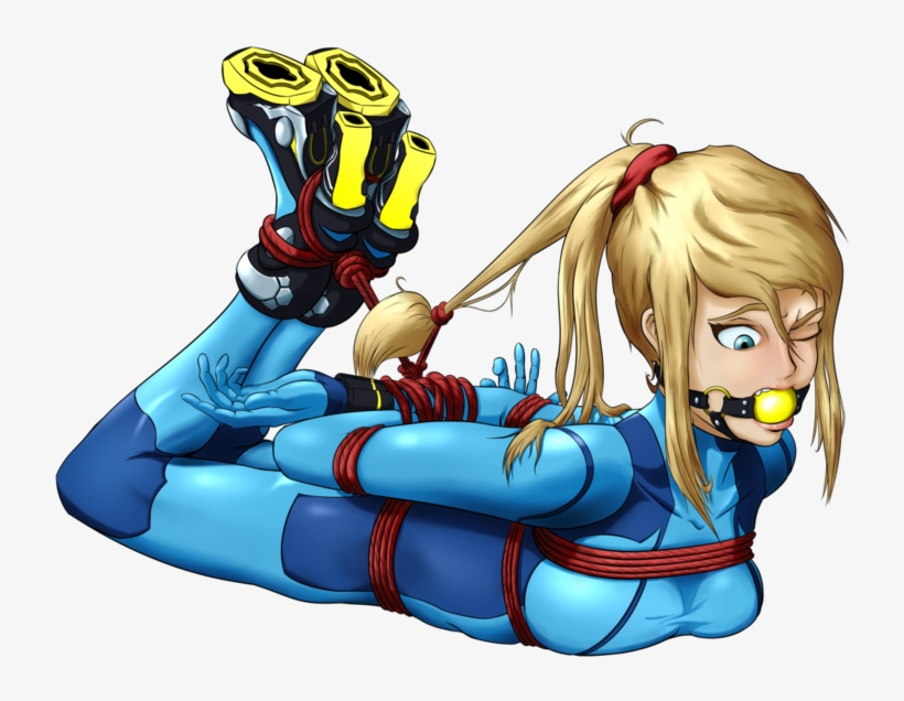 1469153963657 - Zero Suit Samus Hogtied, transparent png #2687739