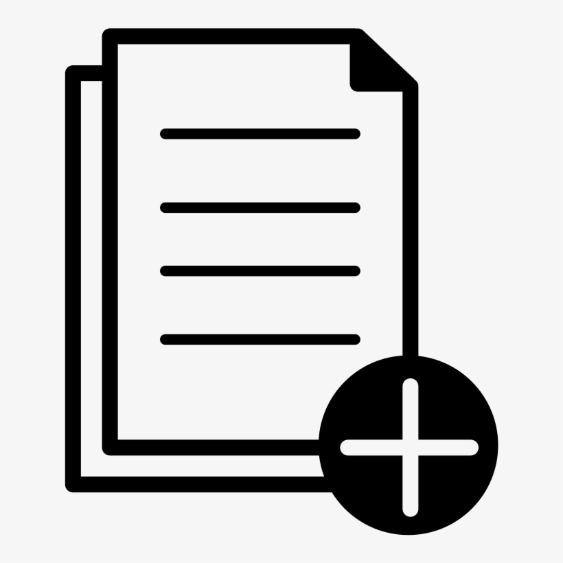 Add Document Icon - Add File Icon Png, transparent png #2688000