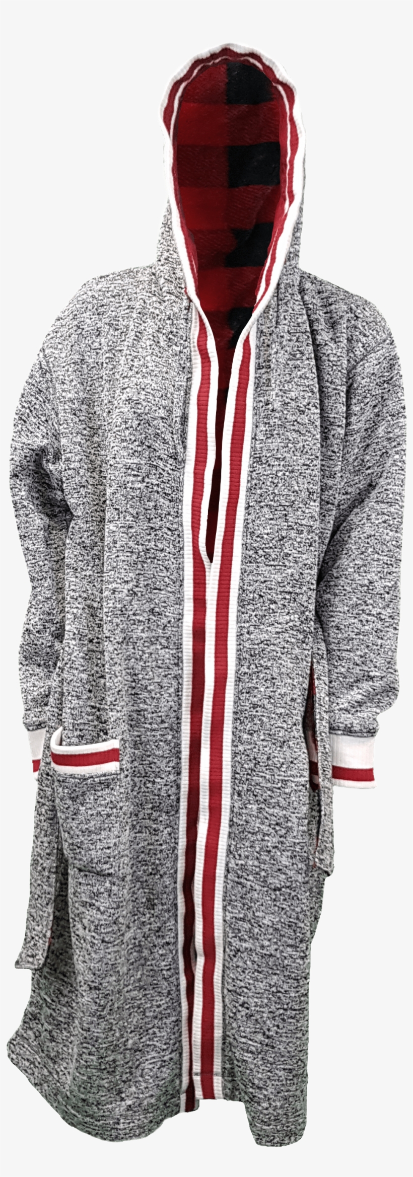 Robe Pic Hood Grey - Coat, transparent png #2688279