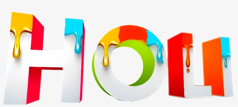 Happy Holi Text Png Transparent Images - Holi, transparent png #2689156