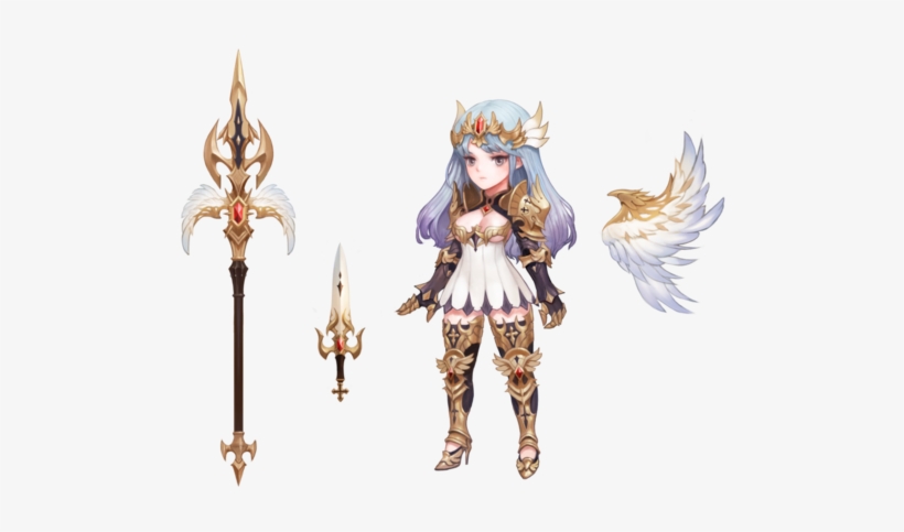 [세나] 세븐나이츠 1주년 코스튬 창공의 수호자 / 6성 엘리스 장비 ☆ Another Side - Seven Knight Irene Costume, transparent png #2689404