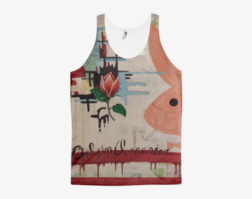 "only In America" Classic Fit Tank - Sleeve, transparent png #2689804