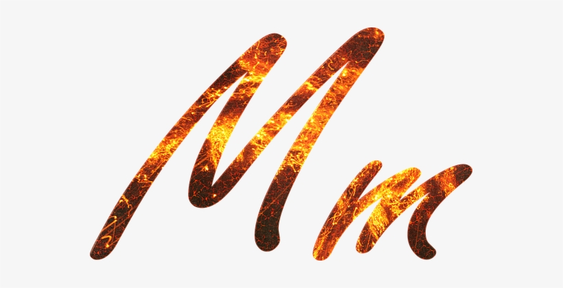 Letter, M, Fire, Embers, Lava, Font - M De Fogo Png, transparent png #2689954