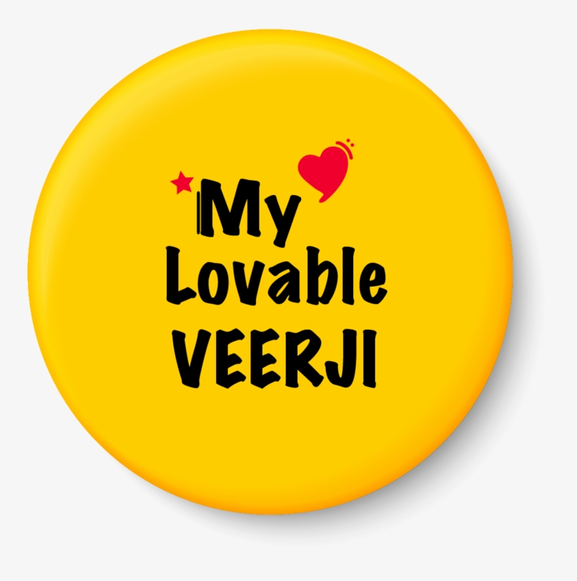 My Lovable Veerji I Raksha Bandhan Gifts Fridge Magnet - Bhai Bhai Png Text, transparent png #2690014